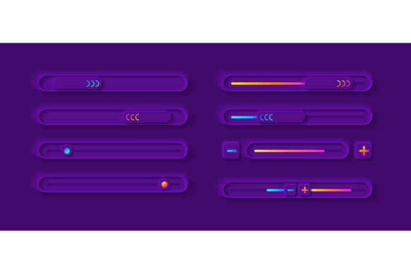 Adjustment Panel UI Elements Kit Graphics