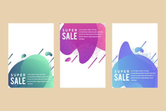 Bubble Pastel Vertical Flyer Gradient