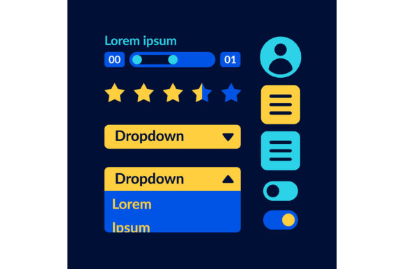 Buyer Account UI Elements Kit: Graphics for Ux And Ui Kits