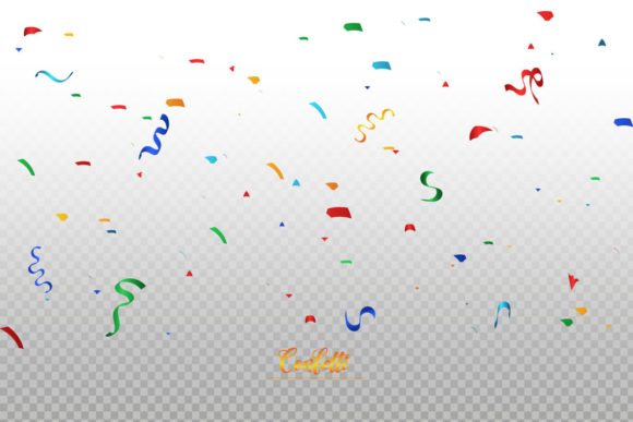 Colorful Confetti with Festival Ribbon