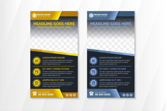 Diagonal Multicolored Blue Gold Vertical Graphics