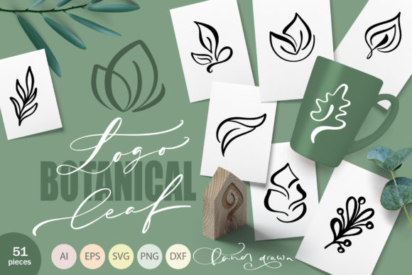 Logo Botanical Leaf Graphics