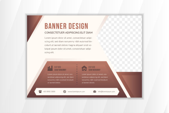 Multicolored Brown Horizontal Flyer: Graphics & Print Templates