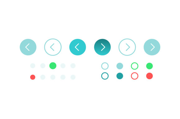 Turn Page Buttons UI Elements Kit: Graphics and Icons for Modern Design