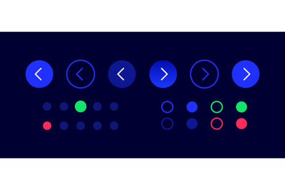 Turn Page UI Elements Kit: Graphics for UX and UI Kits