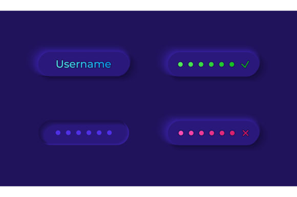 User Login UI Elements Kit: Graphics for Ux And Ui Kits