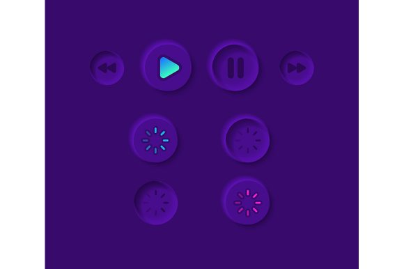 Video Player UI Elements Kit: Graphics and Ux And Ui Kits